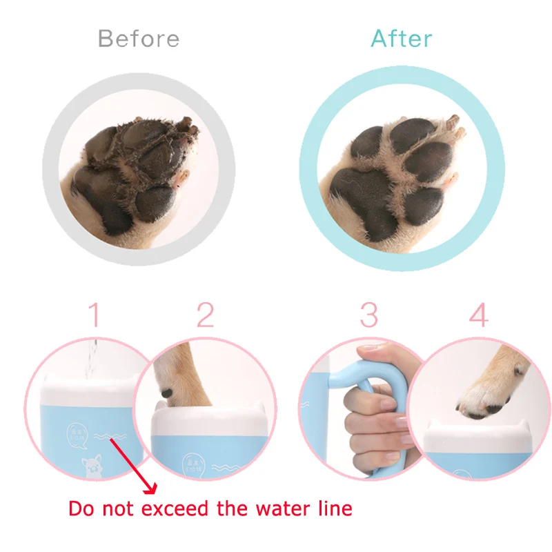 Силиконовая щетка для мытья лап собак и кошек от AliExpress WW