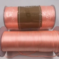 2mm rose pink rattail satin cord thread chinese knot macrame bracelet braided string diy tassels beading thread 20meters lot