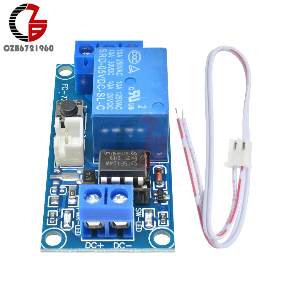 Модуль реле с блокировкой 5 в пост. Тока 1CH сенсорный выключатель регулятор