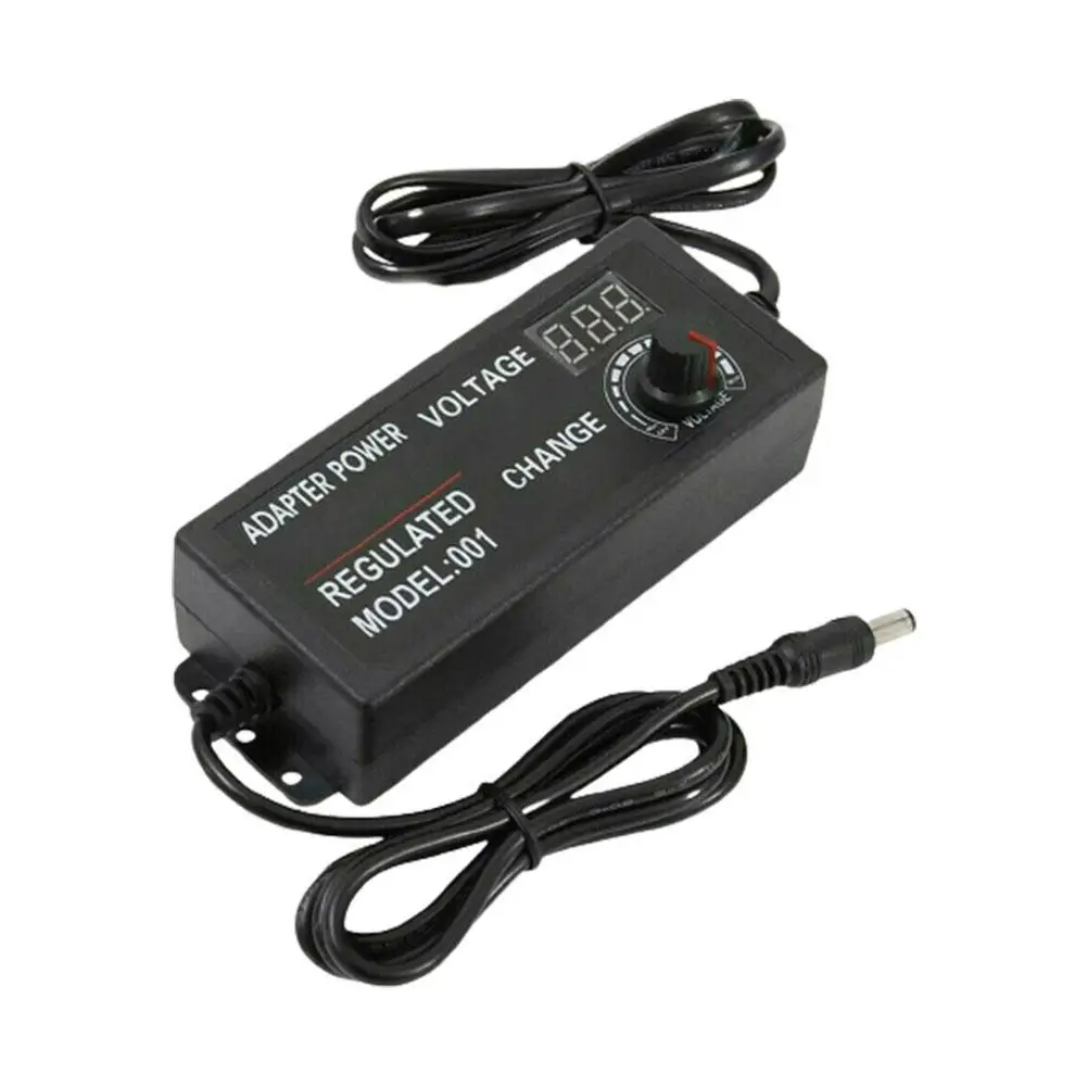 60w адаптер Напряжение Регулируемый AC 100 220V DC/DC 3V 12V питания Светильник полосы 3A