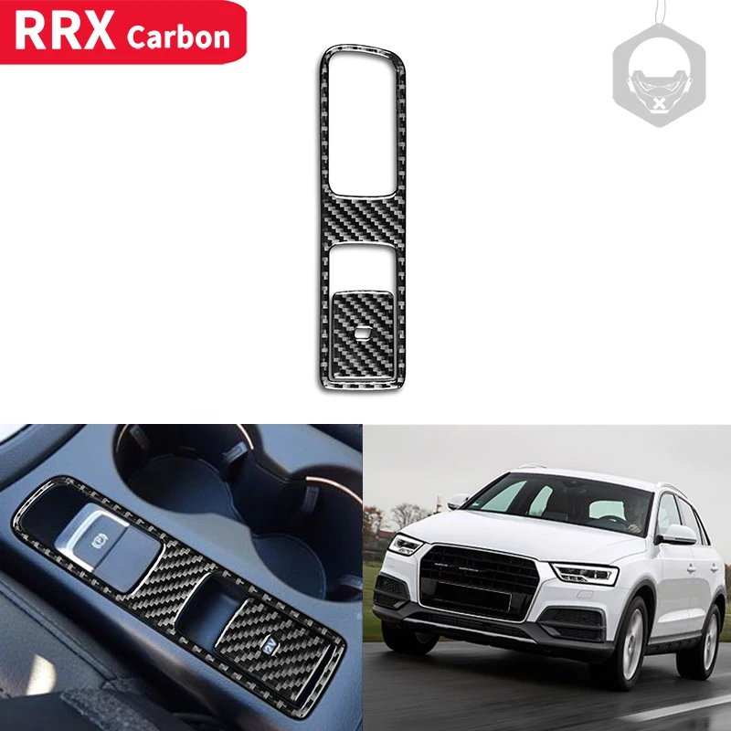 

Car Center Control Electronic Handbrake Panel Trim Cover Carbon Fiber Sticker Car Accessories For Audi Q3 8U 2015 2016 2017 2018