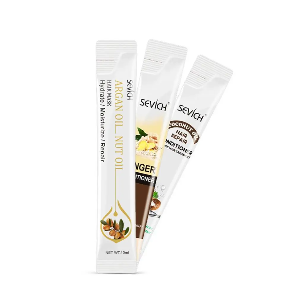 New Argan Oil Conditioner Moisturizes Hair Coconut Repairs Damaged Head Ginger Masks Essential Oils | Красота и здоровье