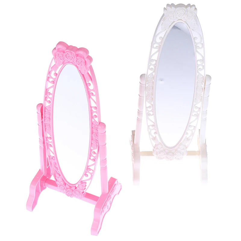 1 шт. розовый белый медведь кукла Макияж Зеркало розовое Модная Кукла мини