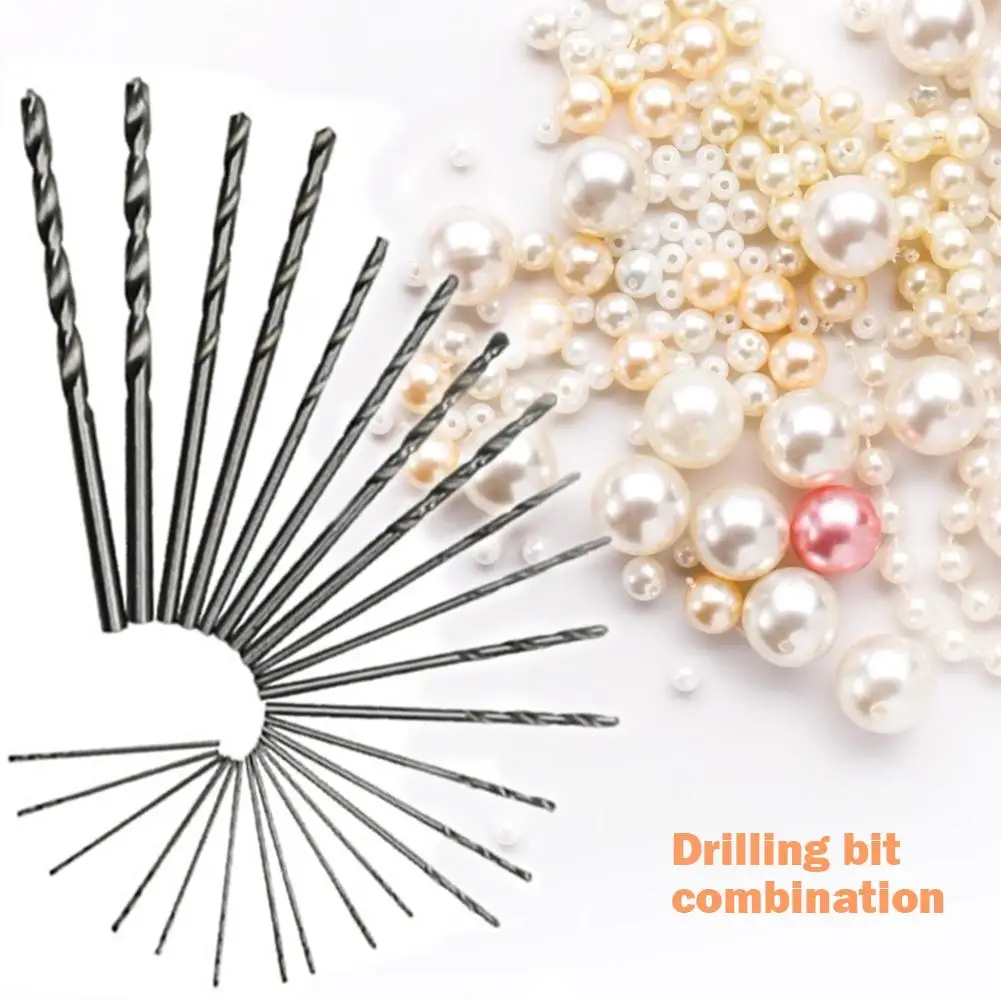 

25Pcs Mini Micro Drill 0.5mm-3.0mm Straight Shank Reamer Twist Drill Bit Multifunction Durable Jewelry Engraving Supply