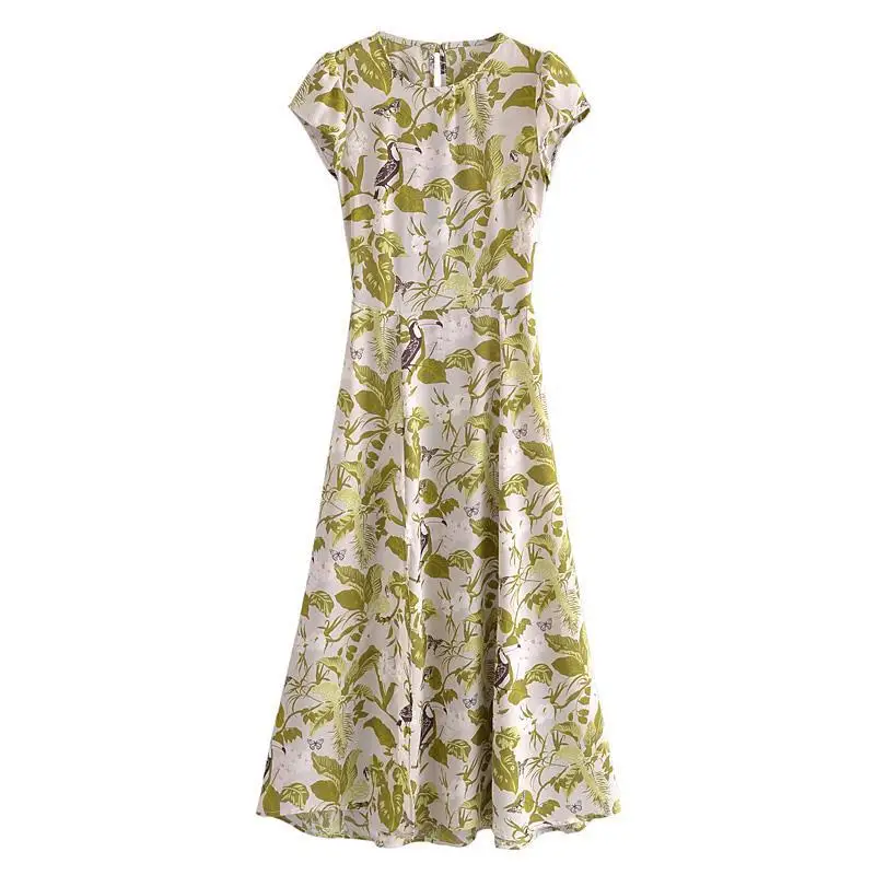 

2021 Brand New Spring Summer Women Female Sexy Polyester Dress Outwear