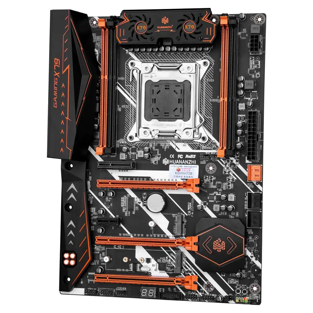 Игровая материнская плата HUANANZHI X79 Deluxe со слотом M.2 SSD купить хорошие компьютерные