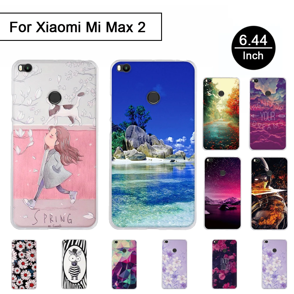 Чехол для Xiaomi Mi Max 2 6 44 &quot мягкий силиконовый чехол из ТПУ Для Max2 милые Защитные