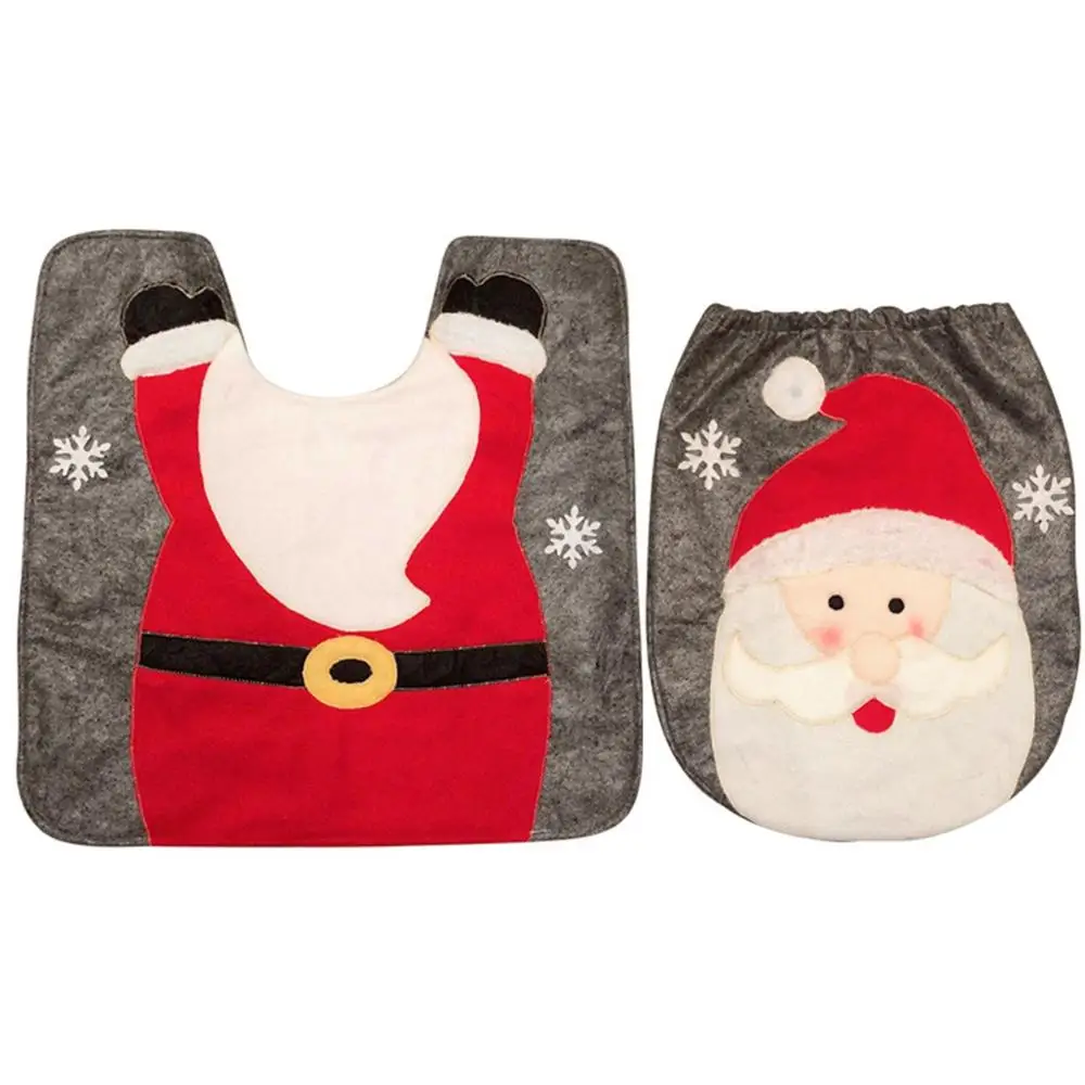 

Merry Christmas Santa Claus Decorating Toilet Seat Cover Christmas Decorations For Home New Year Xmas Decorations For Home Natal