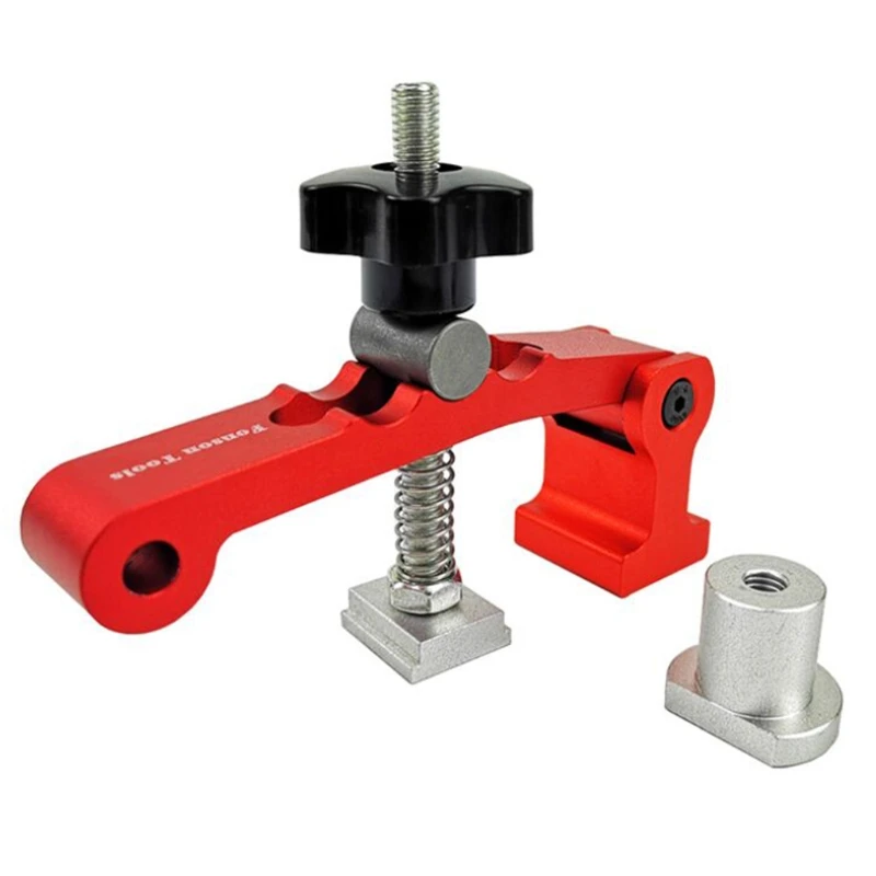 

2022 New Precision T Tracks Hold Down Clamp Quick Acting Woodworking Great for c.c Router Clamp with Routers Drill Presses Tool