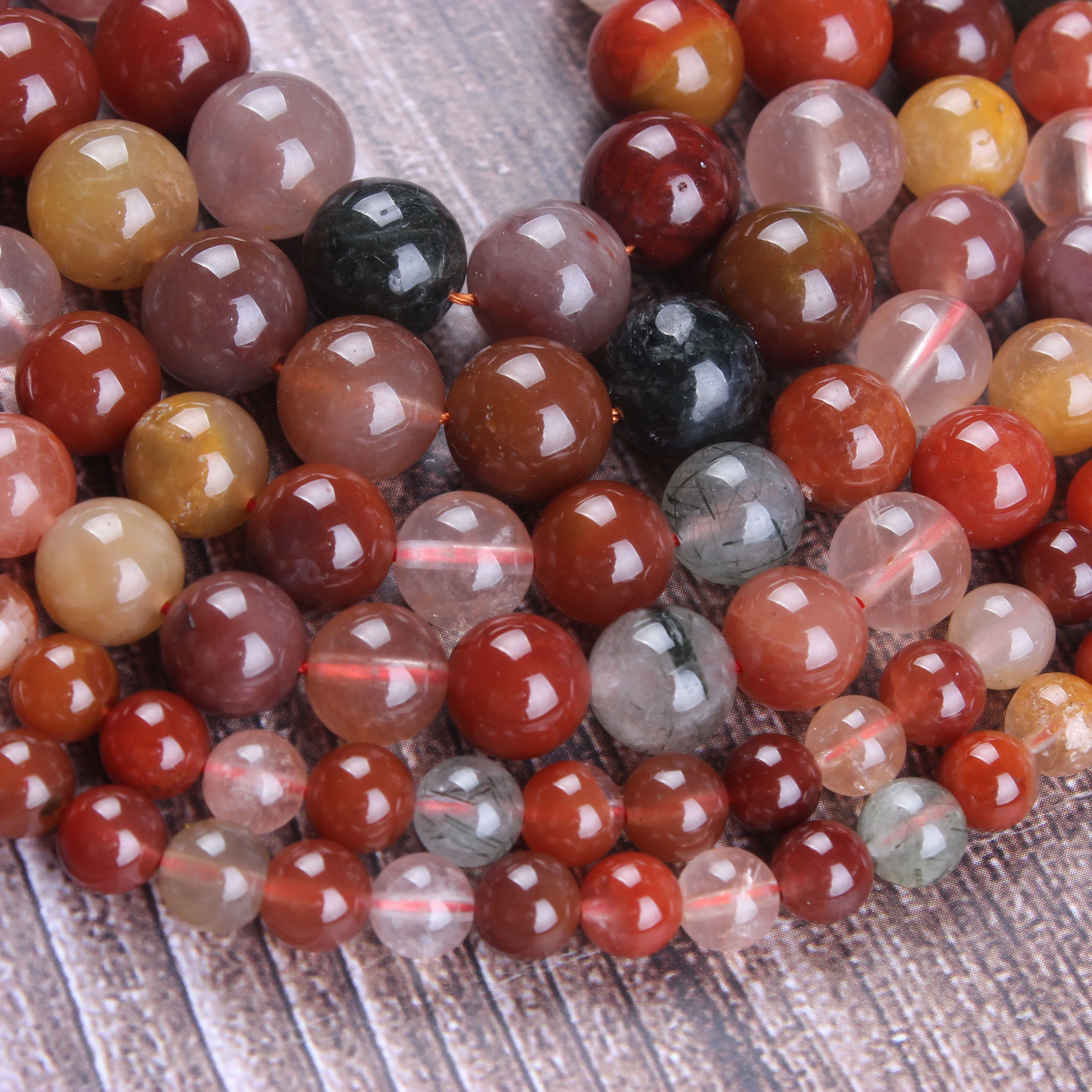 

Fashion jewelry 6 / 8 / 10mm natural gem beads fulushou loose beads DIY men and women Bracelet accessories