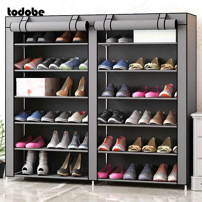 Простой обувной стеллаж 37 дюймов сделай сам Компактный органайзер для хранения