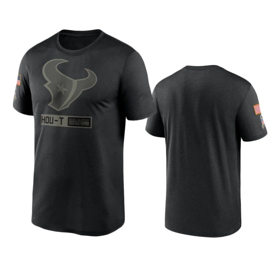 

Houston Men Black 2020 Texans Salute to Service Team Performance T-Shirt