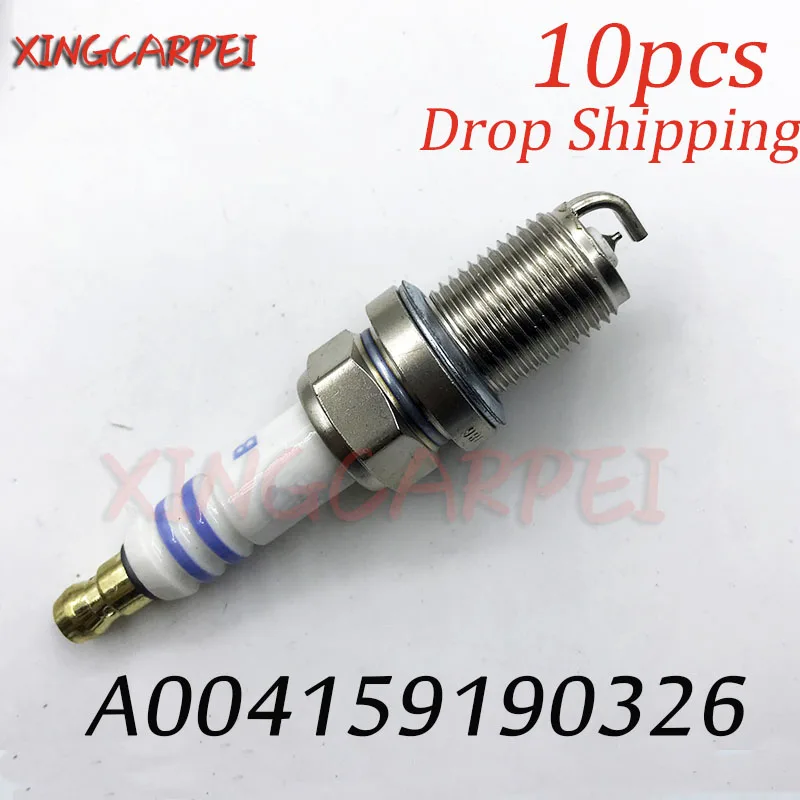 

10pcs A004159190326 F8DPP33 Iridium Spark Plug For Benz W163 W210 W211 W220 W203 W202 S202 S203 C208 C209 A209 A208 W639 R129