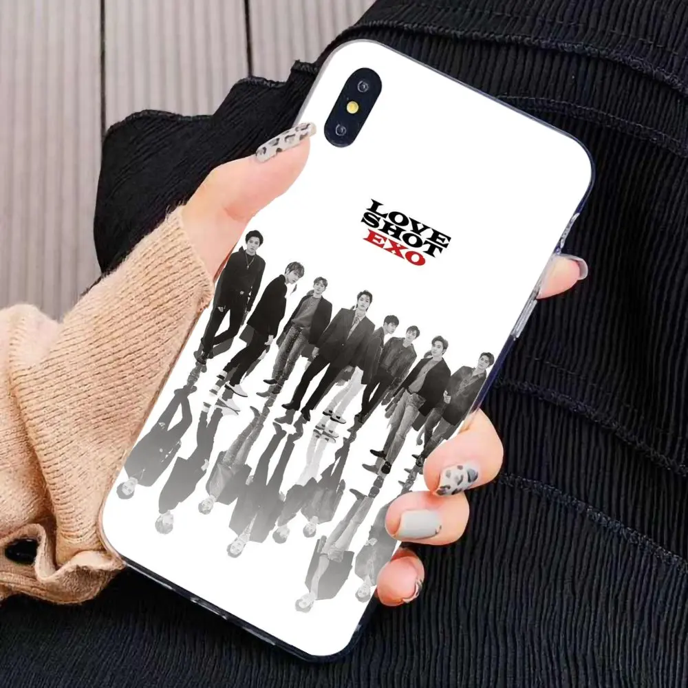 Потрясающий силиконовый чехол для телефона kpop EXO Love Shot Huawei Mate Honor 4C 5C 5X 6X 7 7A 7C 8 9 10 8C