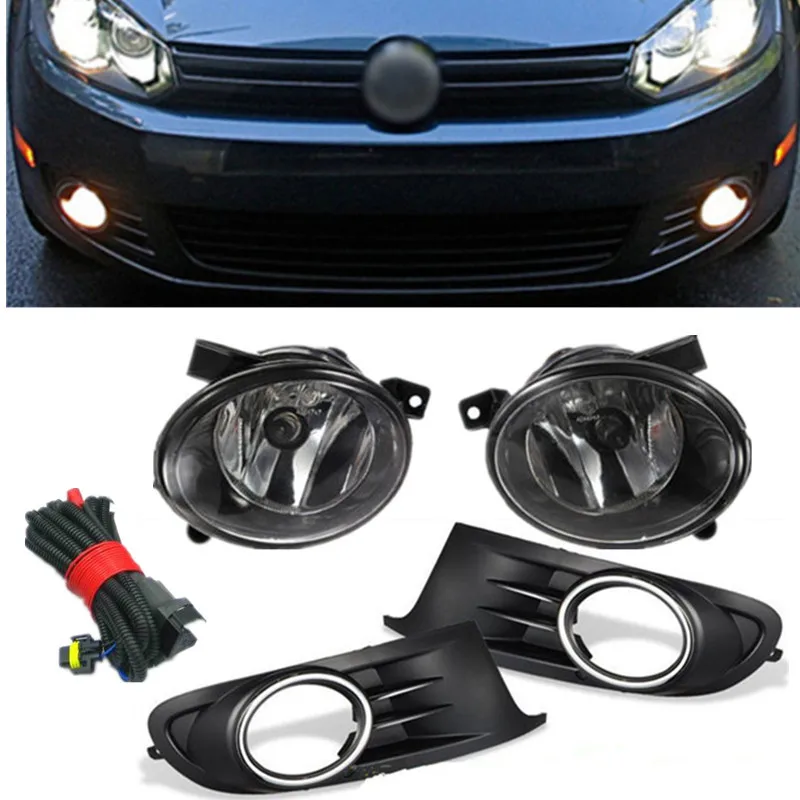 Для Volkswagen VW Golf 6 MK6 2010 2011 2012 2013 2014 противотуманная фара передняя бампер решетка