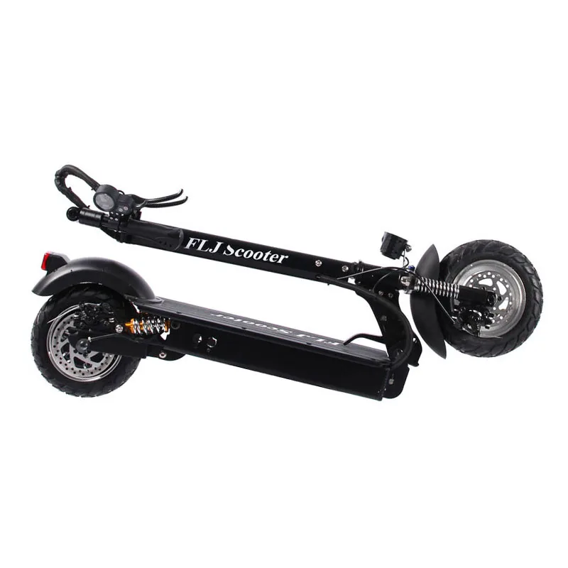 

EU Stock Adult Electric Scooter with seat 48V 1200W kick scooter foldable big wheel electro bike patinete electrico