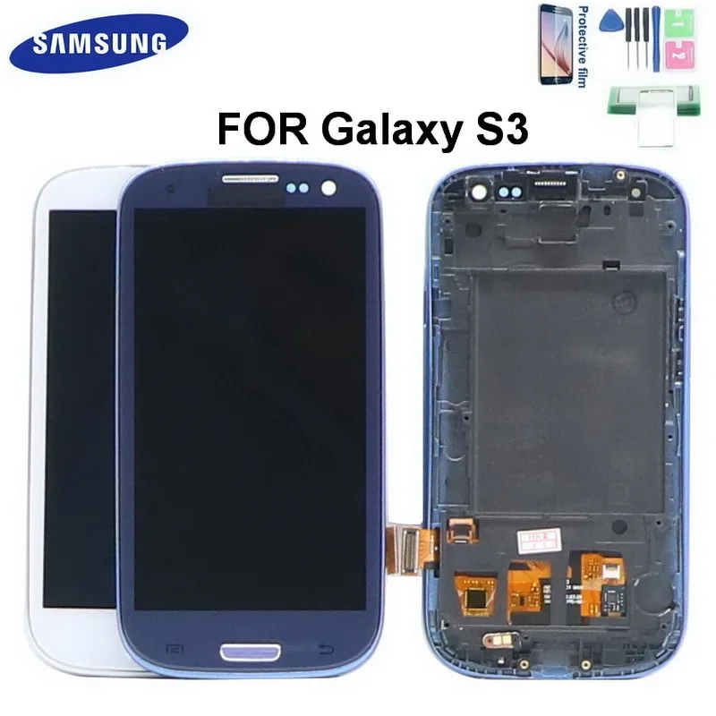 Для Samsung Galaxy S3 ЖК дисплей i9300 i9300i с сенсорным экраном дигитайзер для i9308 i9305 в сборе