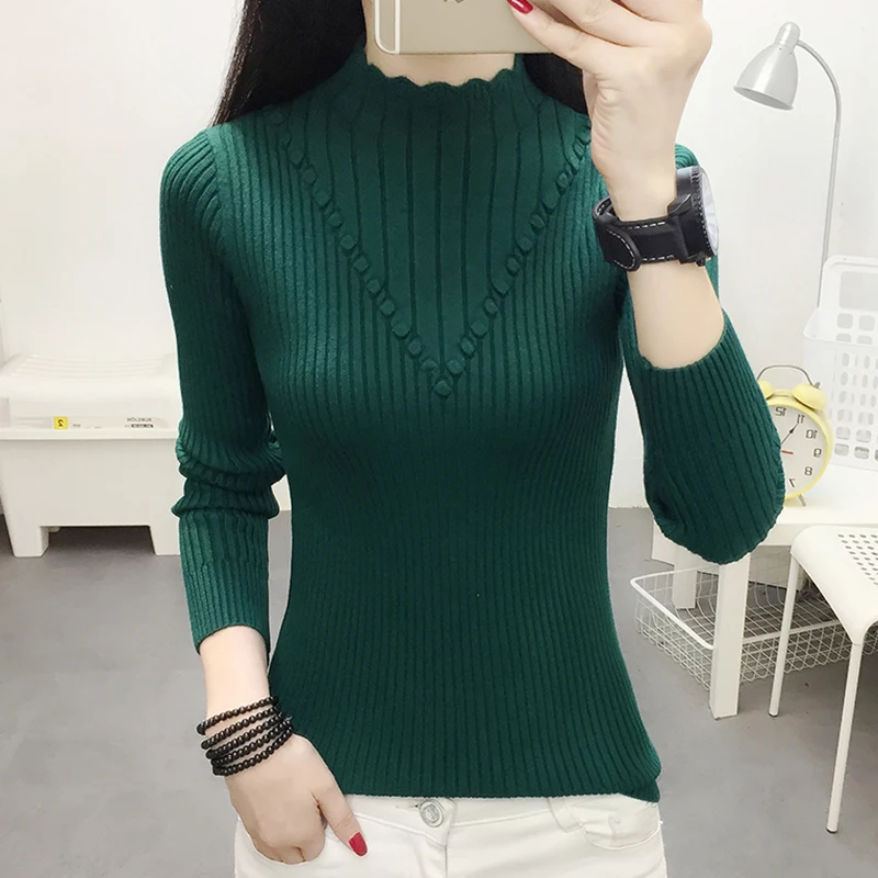 

Свитер Женский вязаный эластичный, Осень-зима 2020