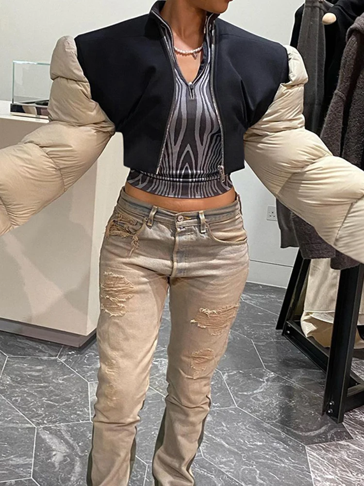 Женская куртка с длинным рукавом на молнии |