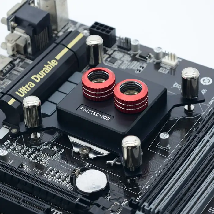 

FREEZEMOD Black CPU Water Cooler Block Sprayable Lquid For Intel 115X 2011 1151 Watercooling CPU Block For Modding 50mm * 50mm
