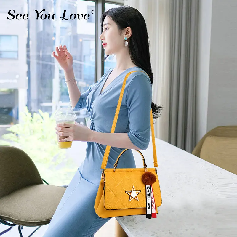 Новые модные женские сумки через плечо на молнии 2019 желтые роскошные с клапаном