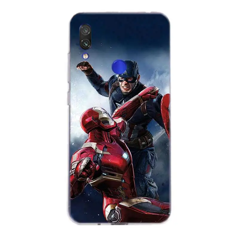 С героями комиксов Марвел Angry Железный человек герои чехол для Xiaomi Redmi Note 7 6 Pro 5 4 4X