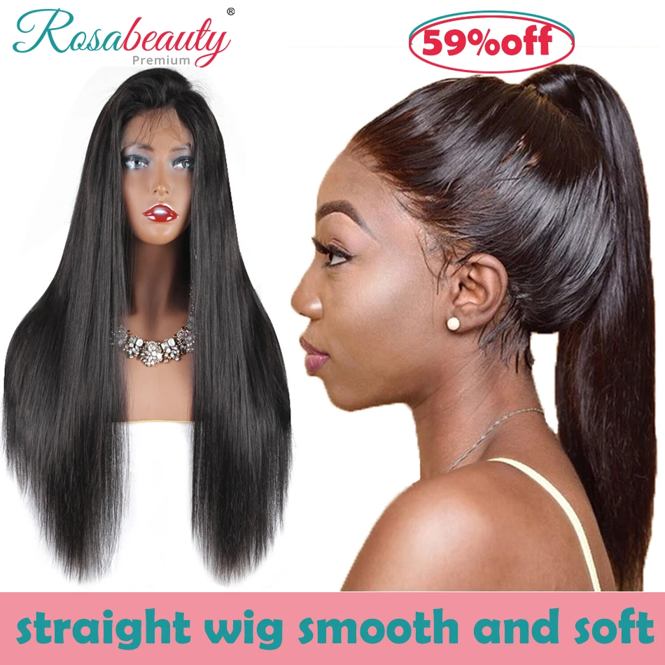 180 плотные прямые парики Melodie из человеческих волос на сетке спереди бразильские