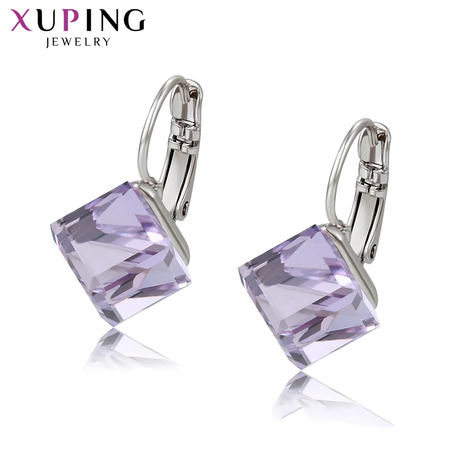 Xuping персонализированные серьги-кольца Популярные кристаллы от Swarovski модные ювелирные изделия Темперамент Вечерние подарок для женщин S184.2-99122