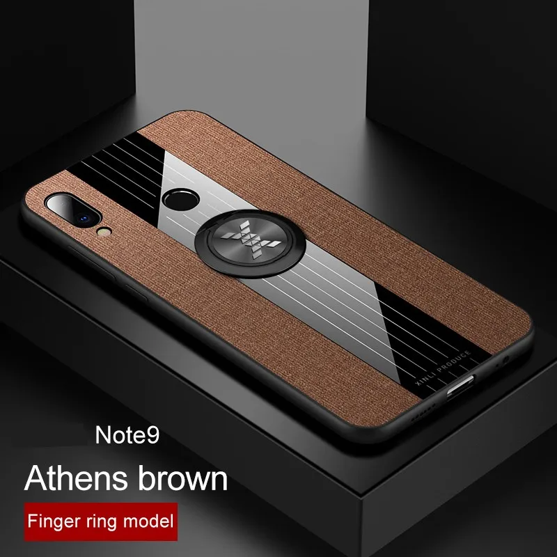 Чехол для Meizu Meilan Note 9 8 автомобильный магнитный держатель колец Кожаный