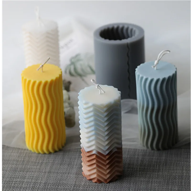 

Candle Mold for Candle Making Creative cylindrical Silicone candle mold candle scented DIY material Aromatherapy plaster mold