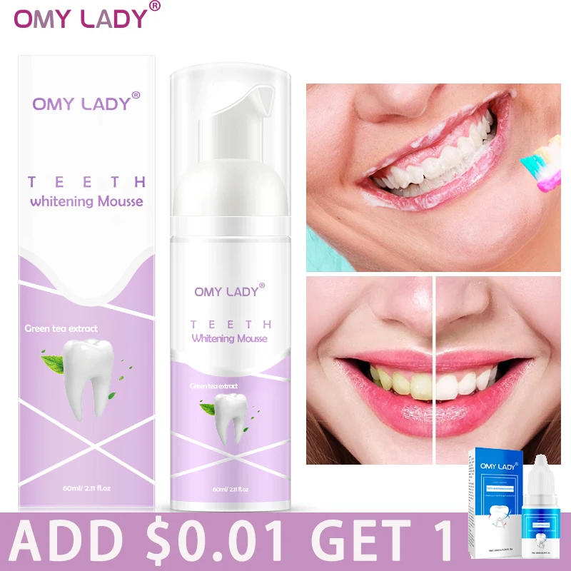 OMY LADY Fresh Shining Green Tea экстракт Мусса для чистки зубов Зубная паста Отбеливание