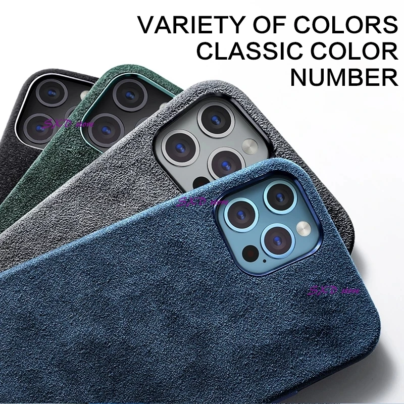 luxury suede leather phone case iphone 11 12 pro max leather cover magnetic case iphone 13pro x xr xs max protective fundas capa free global shipping