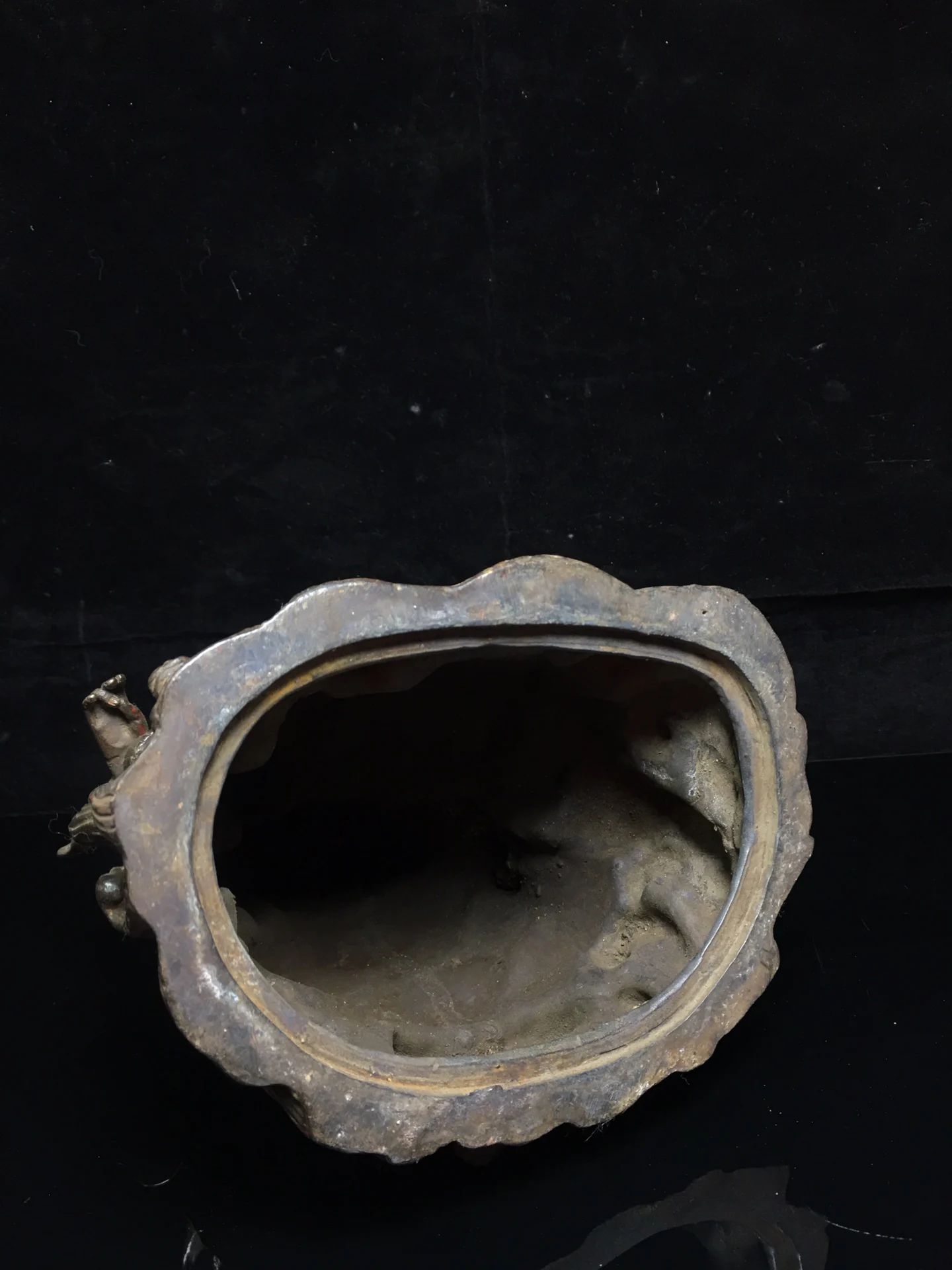 

Home Decor 10" Tibet Buddhism Old Bronze Cinnabars Guanyin Bodhisattva Avalokitesvara Amitabha statue Enshrine the Buddha