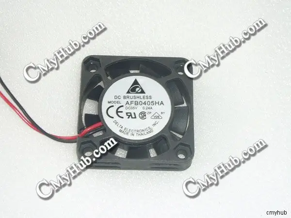 Для DELTA ELECTRONICS AFB0405HA DC05V 0.24A 4010 4 см 40 мм 40x40x10 2pin Вентилятор охлаждения|Охлаждающие