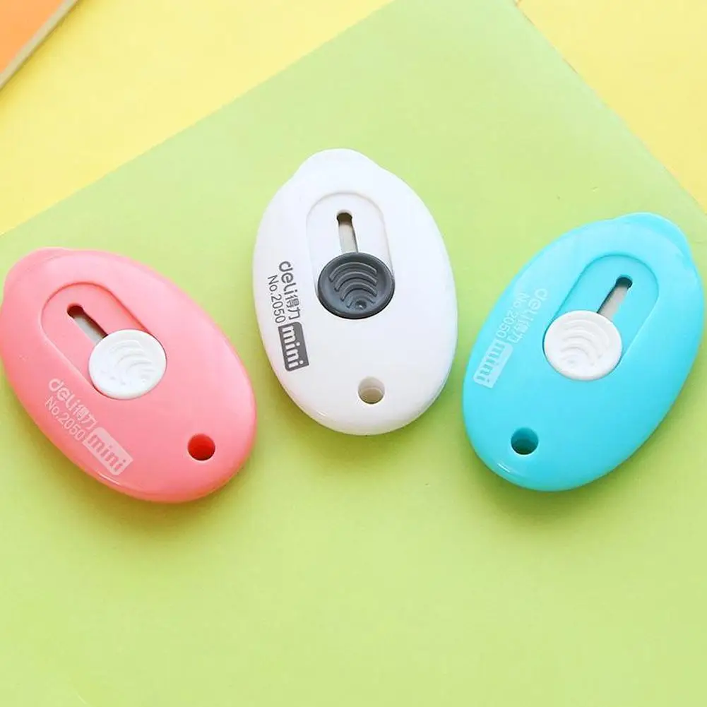 

3pcs/lot Deli Mini Letter Opener paper knife Office Knife Box Tools Safety Crafting And Supplies Utility F9O6