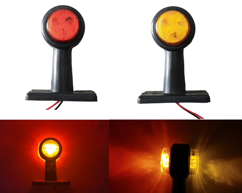 1 пара 12 Светодиодный ных боковых габаритных огней боковые габаритные светильник