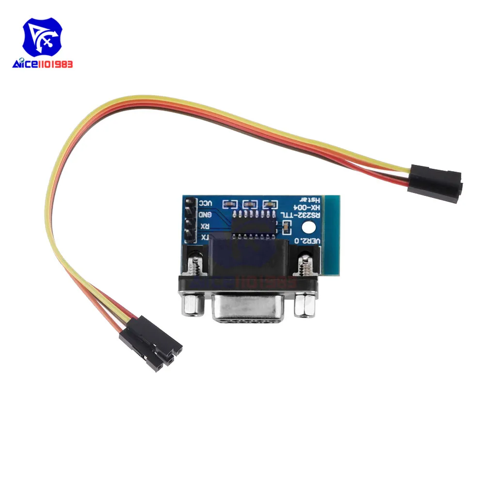 Модуль преобразователя diymore MAX3232 RS232 в TTL модуль соединителя DB9 с соединительным