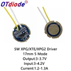 CREE XP-G 5W xpg2 XT-E xte LG3535 XPG3 светодиодный драйвер 17 мм 3-4,2 в а 5 режимов Светодиодный фонарь для CREE XPG2