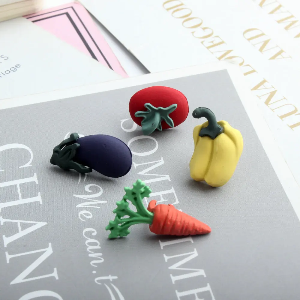 

18-22MM 40Pcs Glazing Color Alloy C Clasps Fruit Food Style Pendants Hair Jewelry Charms Findings Fittings Accessoires