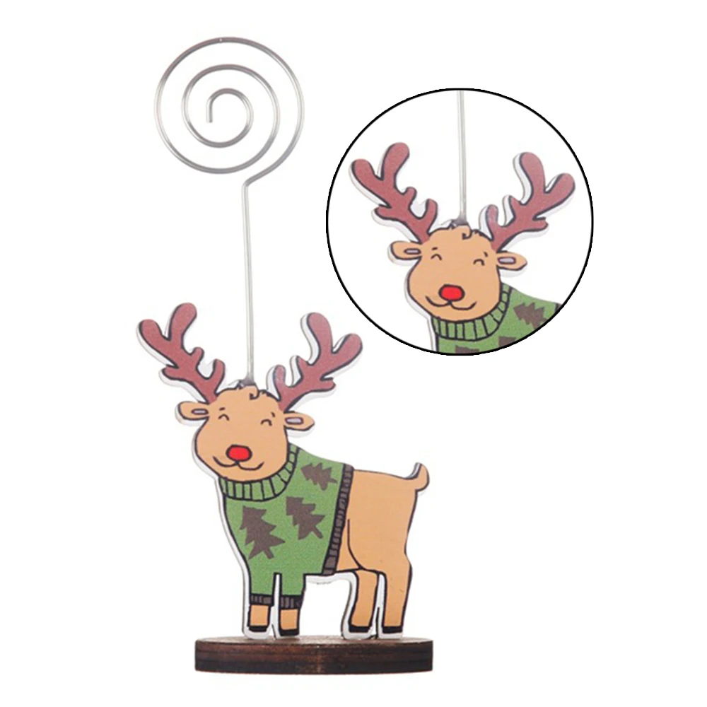 Рождественские украшения деревянные печатные Заметки Папка настольные