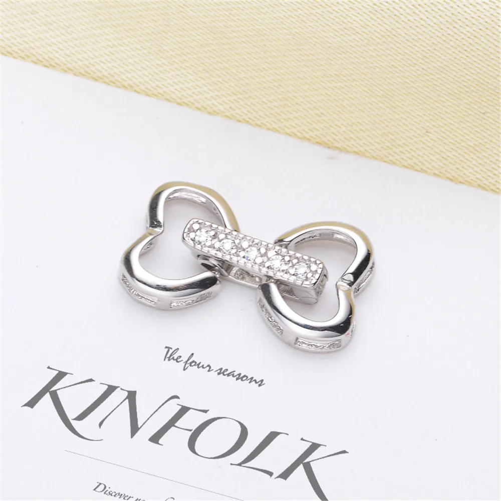 

Real S925 Sterling Silver Clasp Hooks End Connectors For DIY Jewelry Making Necklace Bracelet Accessories