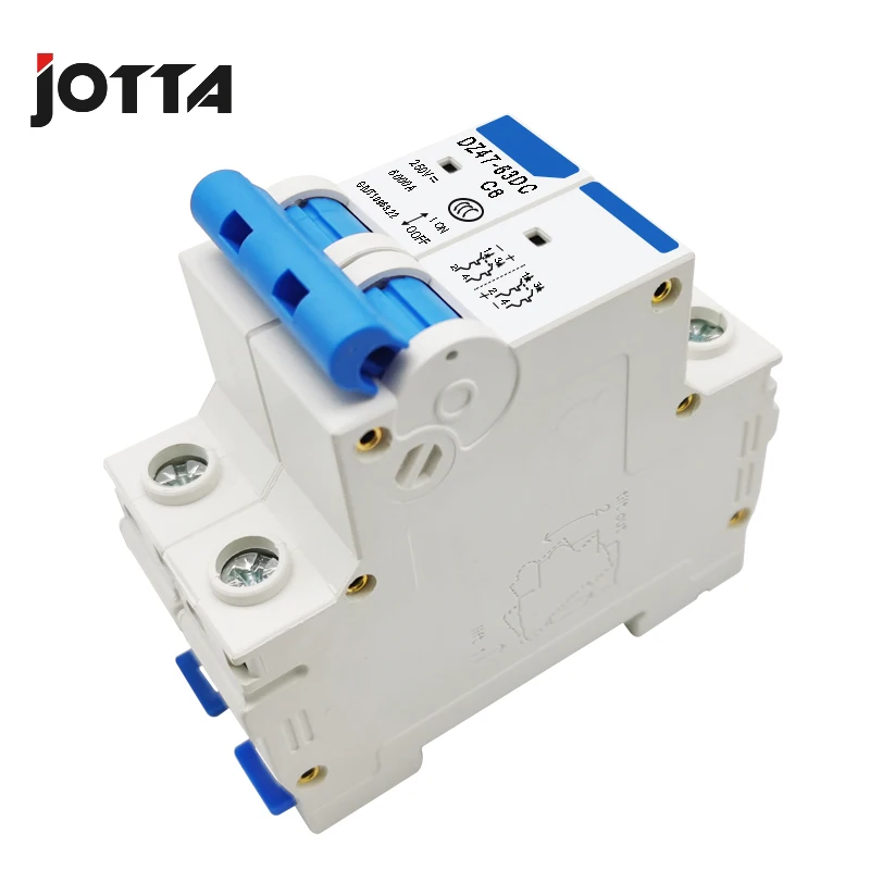 Солнечный мини выключатель 2P 250 В постоянного тока 6a 10A 16a 20A 25A 32A 40A 50A 63a MCB для