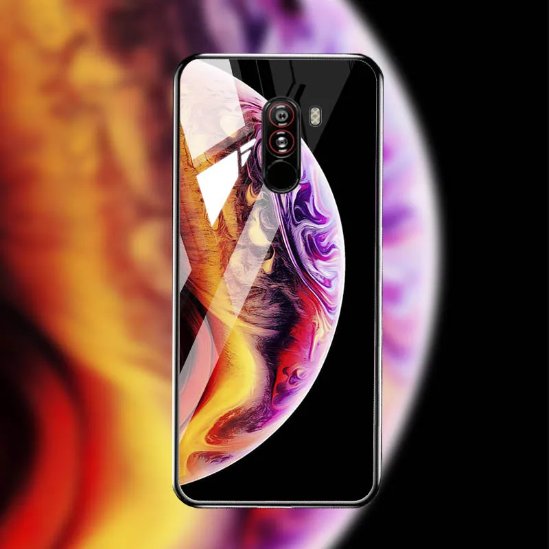 J065 Чехол из закаленного стекла для Xiaomi mi 8 9 SE 9T A3 чехол s Star Space Coque для Xiao mi Pocophone F1 mi x 2S Red mi Note 7 8 Pro - Цвет: J065
