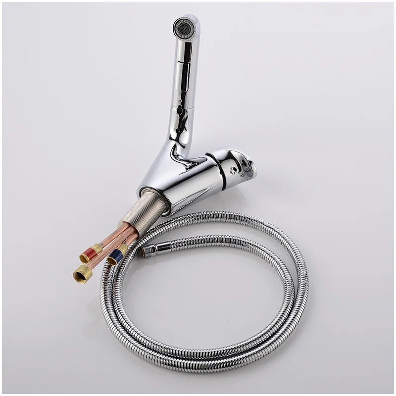 Смесители для раковины в ванную комнату 3 цветов выдвижной белый смеситель