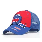 Детская бейсболка с мультяшным крокодиловым принтом, детская шапка, летняя Весенняя Регулируемая милая детская шляпа от солнца с вышивкой, Снэпбэк кепки для мальчиков и девочек