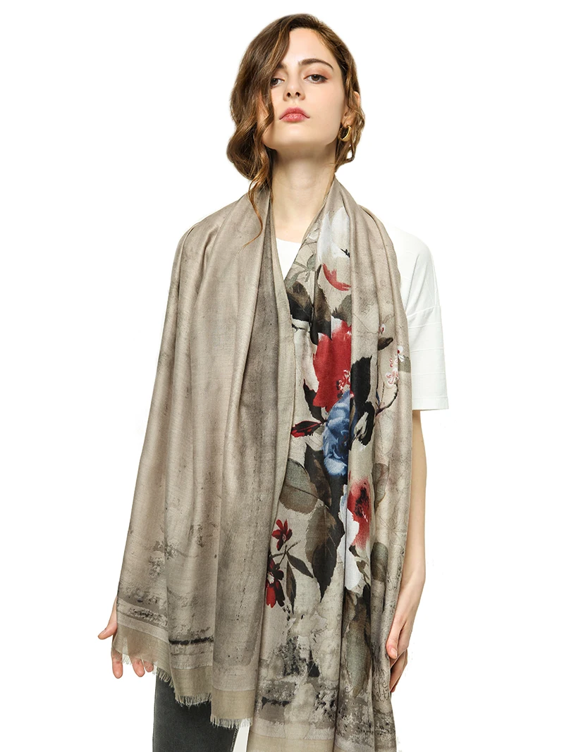 

2021 Brand Autumn winter women beach quality shawl cotton scarf lady fashion scarves bandana pashmina wrap hijab muffler