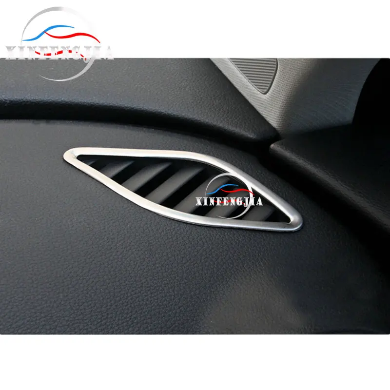 For Audi A3 15-17 2x Stainless Front Dashboard Air Outlet Vent Frame Cover Trim | Автомобили и мотоциклы