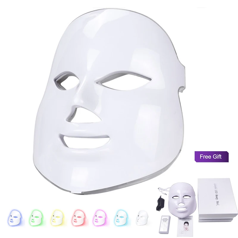 

BJI 7 Colors LED Light Photon Therapy Face Mask Skin Tighten Rejuvenation Wrinkle Removal Beauty Machine