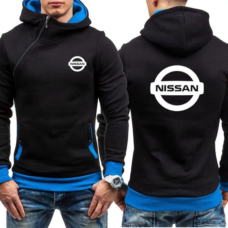 

Unisex Spring Autumn New Men's sweatshirt NISSAN Car Logo Cotton Casual Men's hoodie Men's Oblique chain sweatshirt