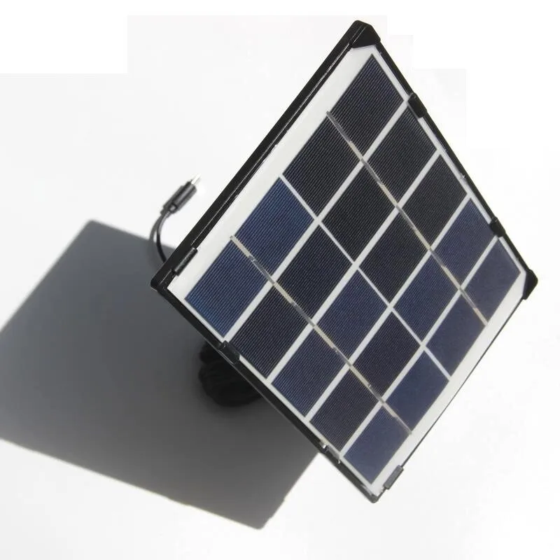 Зарядное устройство на солнечной батарее BUHESHUI 10 Вт 5 В С кабелем метров |